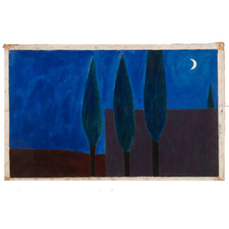 #0013 "Cemetery" Painting by Gordon B. Evans