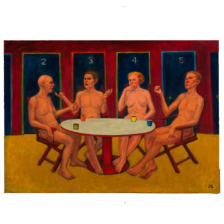 #0021 "Debate" Gordon B. Evans Painting