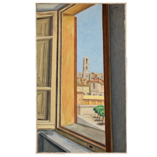 #0030 "View from Son's Bedroom Window" Gordon B. Evans Painting