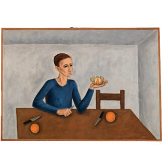 #0034 "Blue Contemplation" Gordon B. Evans Painting