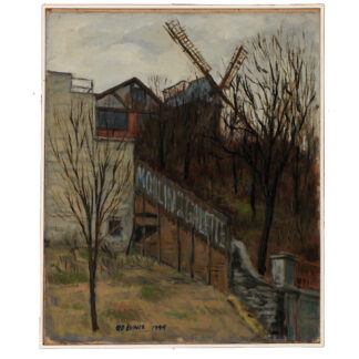 #0079 "Mill Wheel" Painting by Gordon B. Evans