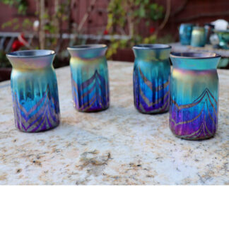 set of hand-blown glass tumbler