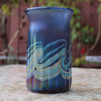 hand-blown glass tumbler