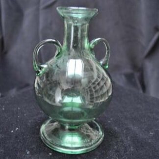 hand blown green glass