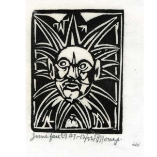 Louis Monza Linocut June Face