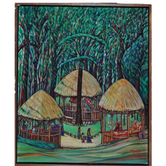 Louis Monza "Mexico City" Oil on Canvas