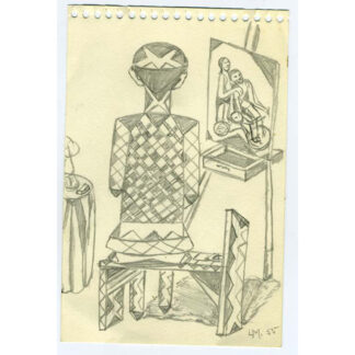 Louis Monza: Pencil Sketch (1955)